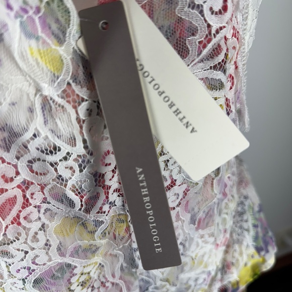 Anthropologie Sleeveless Lace-Back Tiered Mini Dress – Feminine, Flowy & Flatter - Picture 15 of 16